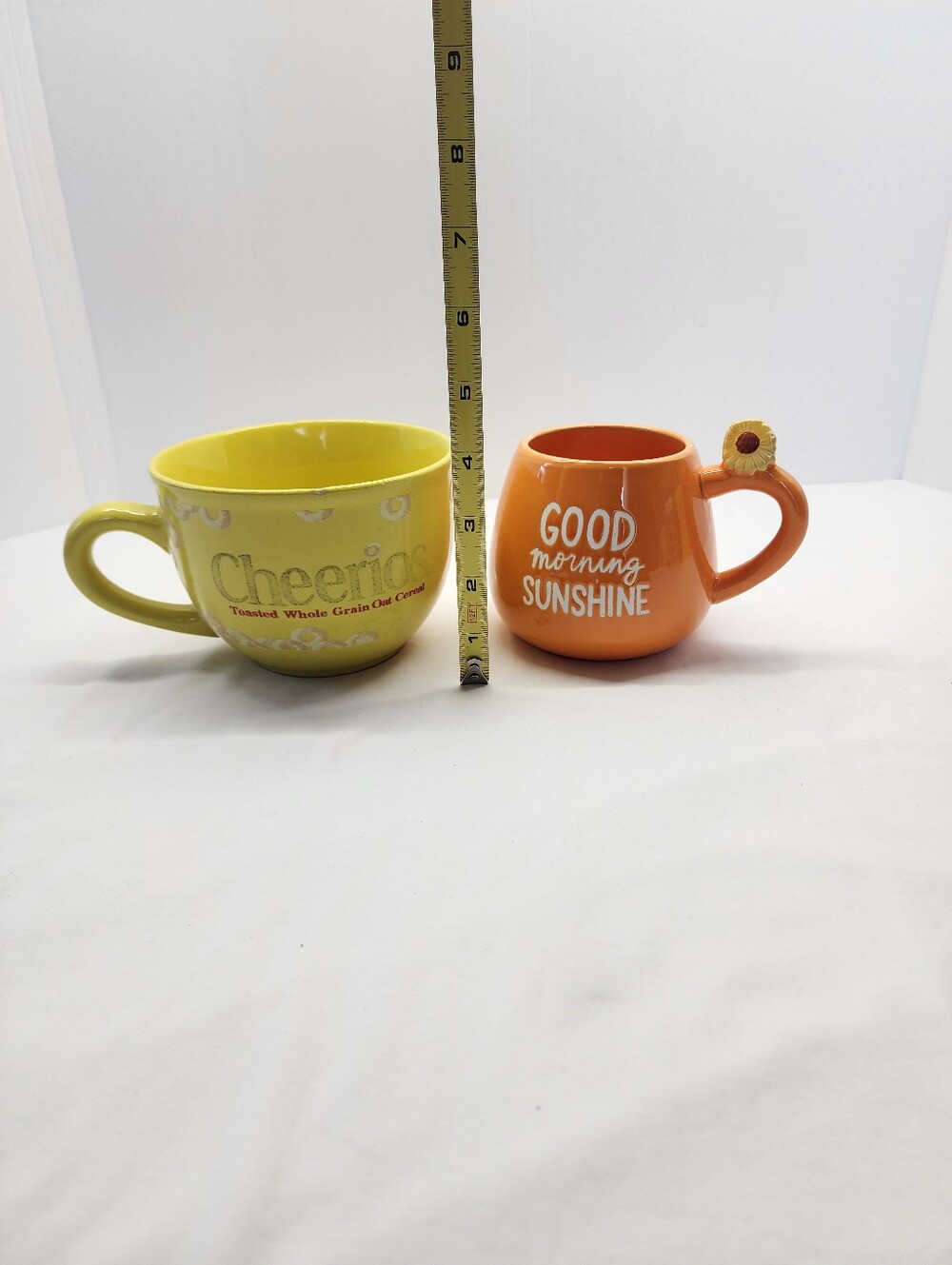 2pc Vintage cheerios jumbo mug & Emily Dumas sunflower mug - Picture 3 of 9